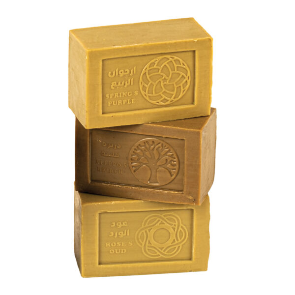 Aleppo aromatic soap 3 pieces Abo Hilal