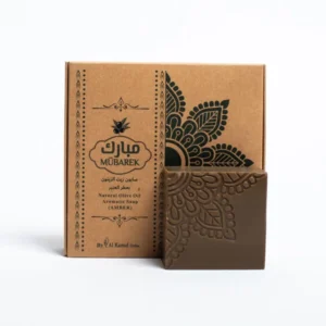 Aleppo Natural olive oil aromatic soap "oud & amber" 4 pieces Mubarek