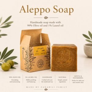 Soap 1% laurel oil 99% olive oil
