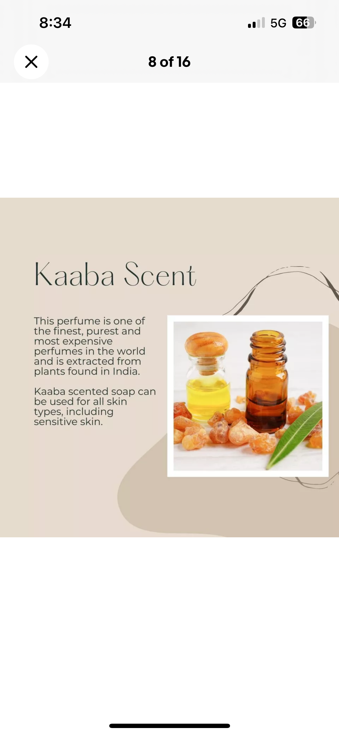 Aleppo Natural olive oil aromatic soap "Kaaba" 4 pieces Mubarek - Image 2