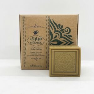 Aleppo Natural olive oil aromatic soap Oud & Sandalwood  Stick" 4 pieces Mubarek